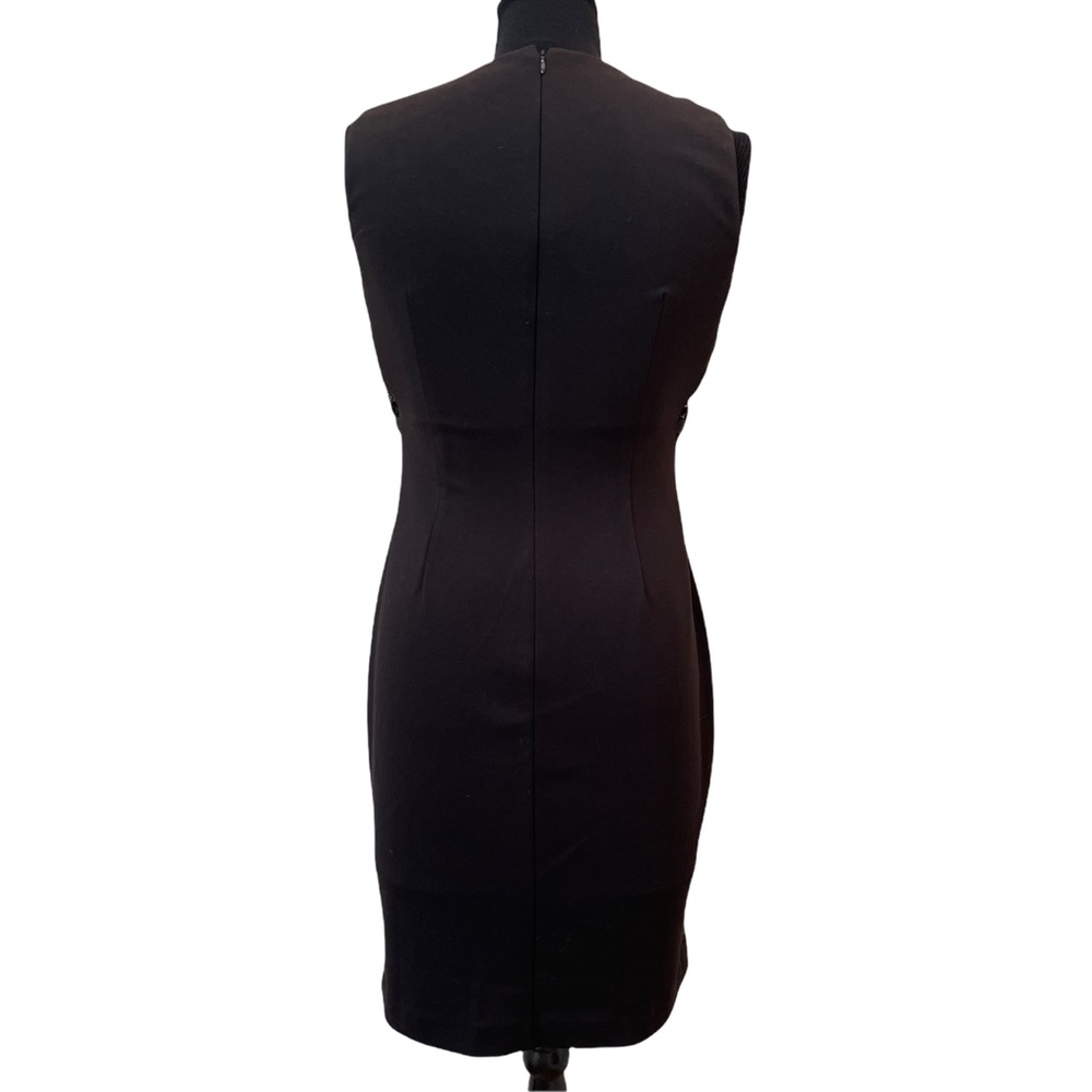 Calvin Klein Mix Media Sheath Black/Nude Dress 6 Women's party dress - Picture 10 of 15